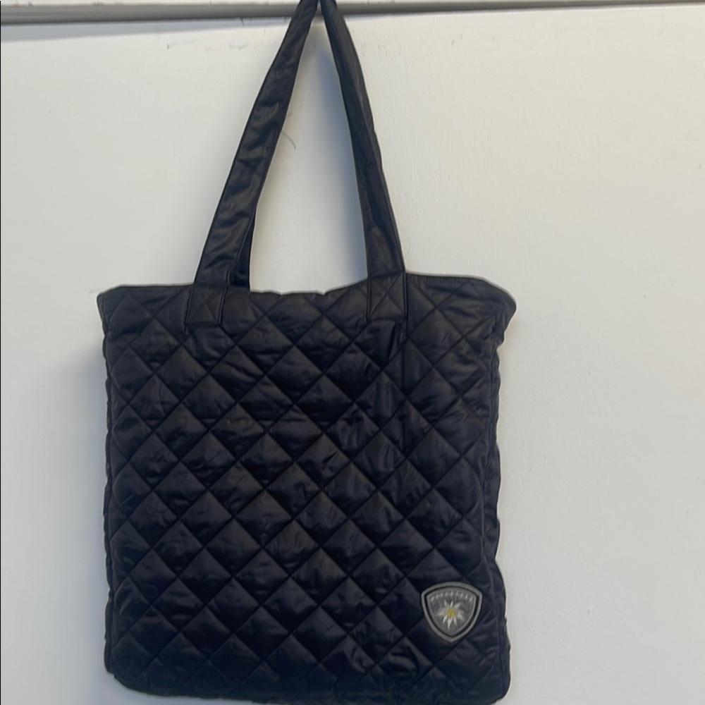 Alp n Rock Black Quilted Tote Bag